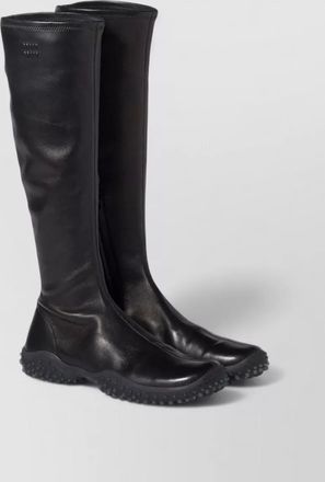 Miu Miu leather stretch tall boots