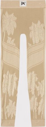 Palm Angels Womens Baselayer Ski Bottom Beige - Size Medium/Large