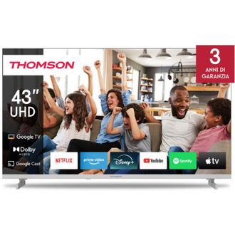 Thomson 43UG4S14W TV 109,2 cm (43) 4K Ultra HD Smart TV Wi-Fi Bianco