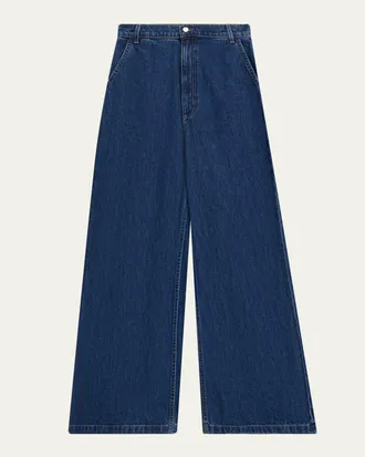 TWP McDougal St Wide-Leg Denim Pants