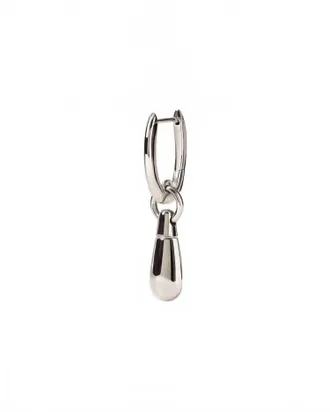 PD Paola Womens Jupiter Single Hoop In Silver