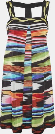 Missoni Multicolour Stripe Knit Strappy Mini Dress
