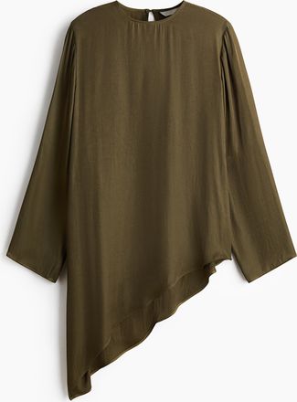 H&M Asymmetrische Bluse - Green