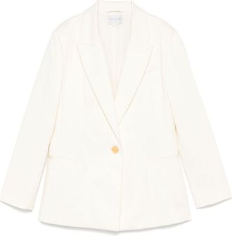 Forte_Forte Cotton Single-Breasted Blazer Jacket