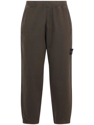 Stone Island Compass Logo Cropped Sweatpants