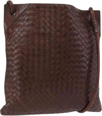 Bottega Veneta Pre-owned Cross Body Bags, female, Brown, Size: ONE SIZE Pre-owned Vintage Shoulder Bag
