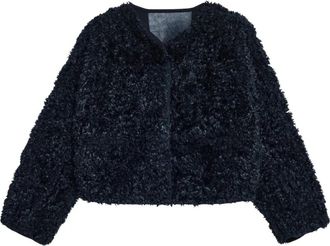 Stand Studio Omkeerbare Grijze Korte Jas - Dames - Jassen - Grijs - XS - Polyester - Jassen