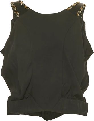 Louis Vuitton Top con borchie - Nero