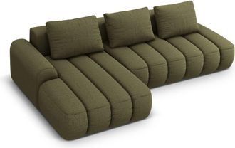 CXL by Christian Lacroix Sof&aacute; cama esquinero con ba&uacute;l 4 plazas tejido estructural verde