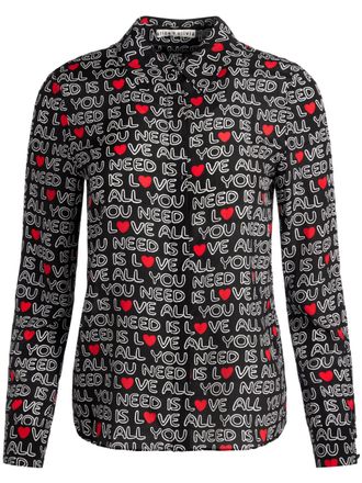 Alice & Olivia x The Beatles Willa shirt - Black