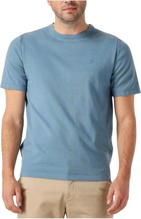 Dstrezzed Blauw T-shirt voor Heren- Casual Stijl - Heren - T-shirts - Blauw - 2XL - Katoen - Tops
