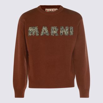 Marni Sweaters Maroon-Uomo