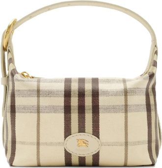 Burberry Printed Canvas Handbag - Dames - Handtassen - Wit - ONE Size - Katoen - Tassen