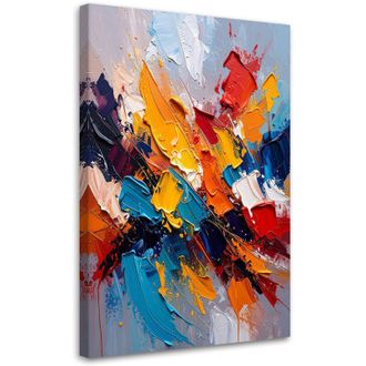Artgeist Artgeist - Quadro su tela, Esplosione di colori Astratto effetto pittura - 60x90