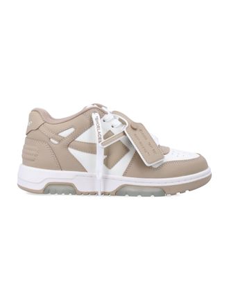 Off-white Gebroken witte sneakers beige