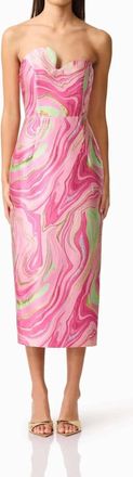 Elliatt Mirella Midi Dress In Pink