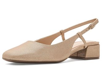 Easy Spirit Jaziel High Womens Heels Natural/Gold Leather : 6.5 W (D), Synthetic