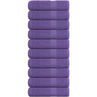 vidaXL Asciugamani da Bagno 10pz Viola 100x150cm 360g/m&sup2; 100% Cotone - Vidaxl