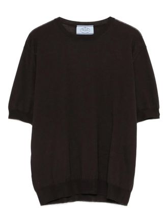 Prada T-shirt met korte mouwen - Bruin