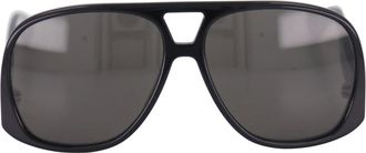 Saint Laurent Sunglasses, unisex, Black, Size: 59 MM Bold Aviator Solace Sunglasses