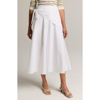 Vince Scarf Tie Maxi Skirt in Optic White at Nordstrom, Size 14