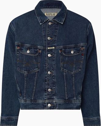 Replay Mens Fit Jacket - Blue - Size: 42/Regular