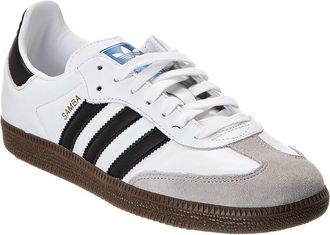 adidas Adidas Samba Blanche Leather & Suede Sneaker