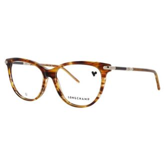Longchamp Ladies Brown Rectangular Eyeglass Frames Longchamp-Lo2727-238-55