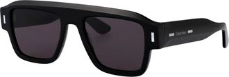 Calvin Klein Stijlvolle zonnebril Ck 25509S - Heren - Zonnebrillen - Zwart - 54 MM - Accessoires