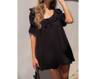 Show me your Mumu Toulouse Mini Dress In Black