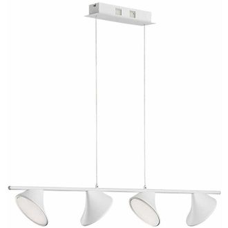 Wofi Leuchten Lampada a soffitto led a sospensione Lampada a soffitto a sospensione, funzione memoria dimmerabile, 28W 3000K 2600lm Wofi 6596.04.06.9000