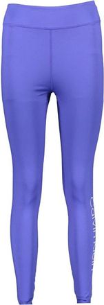Calvin Klein Reflecterende Legging met Print en Elastische Tailleband - Dames - Leggings - Blauw - XL - Broeken