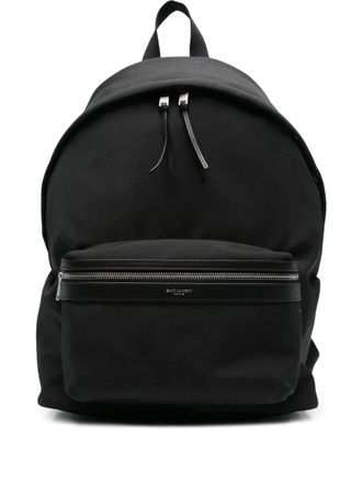 Saint Laurent Zaino con zip - Nero