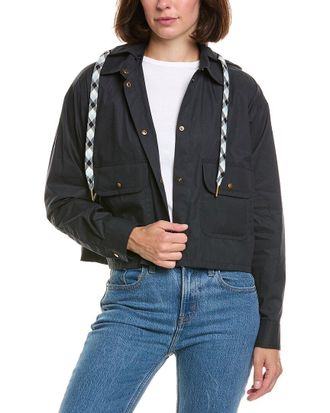 Moncler Hooded Cotton & Nylon Shirt Jacket