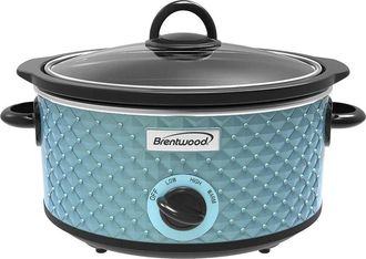 Brentwood 3.5Qt Diamond Pattern Slow Cooker