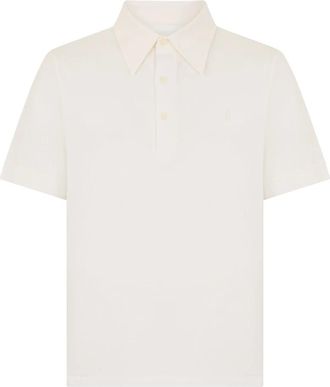 Maison Margiela Katoenen polo - Heren - Polos - Wit - L - Katoen - Tops