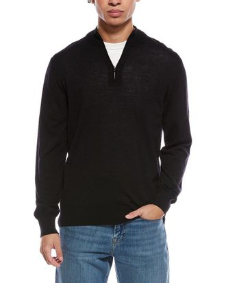 Eton Fine Knit Wool 1/2-Zip Pullover