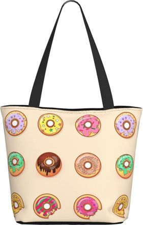 AOOEDM Colorful Donut Ladies Shopping Bag 13x11x7in.The Perfect ValentineS Day Gift.It Is The Best ValentineS Day Gift For Mom, Daughter, Wife,Etc