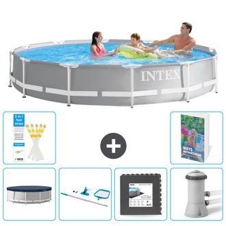 Intex Piscina Prism Frame Redonda - 366x76 Cm - 7-piezas S163