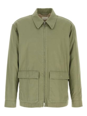 The Row Justo cotton jacket - men - Cotton/Cotton/Cashmere - 44 - Green