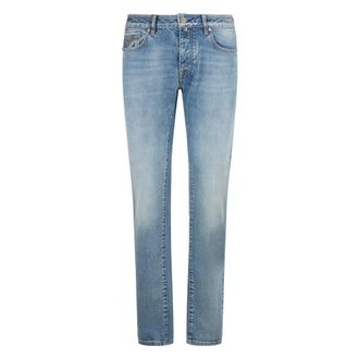 Moorer Slim-fit Jeans, male, Blue, Size: W34 Credi Slim Jeans