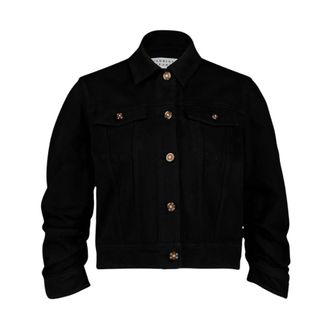 Gabriela Hearst Adira Cropped Denim Jacket - female - Gabriela Hearst - Denim Jackets - Black - L - Jackets