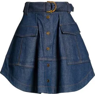 Zimmermann BOTTOMWEAR - Denim skirts on YOOX.COM