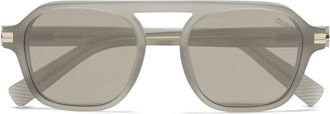 Ermenegildo Zegna Aurora II pilot-frame sunglasses - men - Acetate - One Size - Green