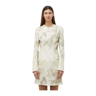 Remain Vestido Corto Estampado - Dresses - Mujer - Beige - S