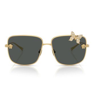 Versace Sunglasses Ve2282 100287 Gold/Dark Gray Women