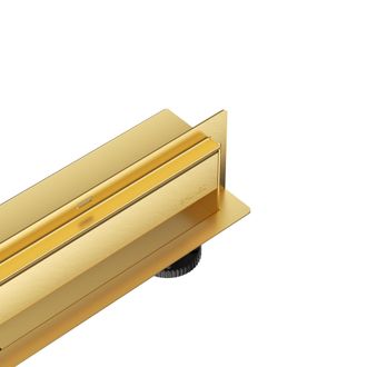 OEM Desag&uuml;e Lineal De Pared W-drain Next 2 En 1 De 60 Cm, Doble Cara, Color Dorado