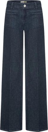 Cambio Wide Leg Jeans - Dames - Loose Fit Jeans - Blauw - XL - Katoen - Jeans