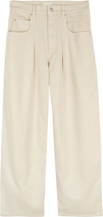 Isabel Marant Rodayna Jeans - Dames - Wijde Broeken - Beige - XS - Katoen - Broeken