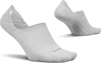 Feetures Elite Light Cushion Invisible Socks AntiSlip Sport Sock Liner with Targeted Compression in Light Gray at Nordstrom, Size Medium